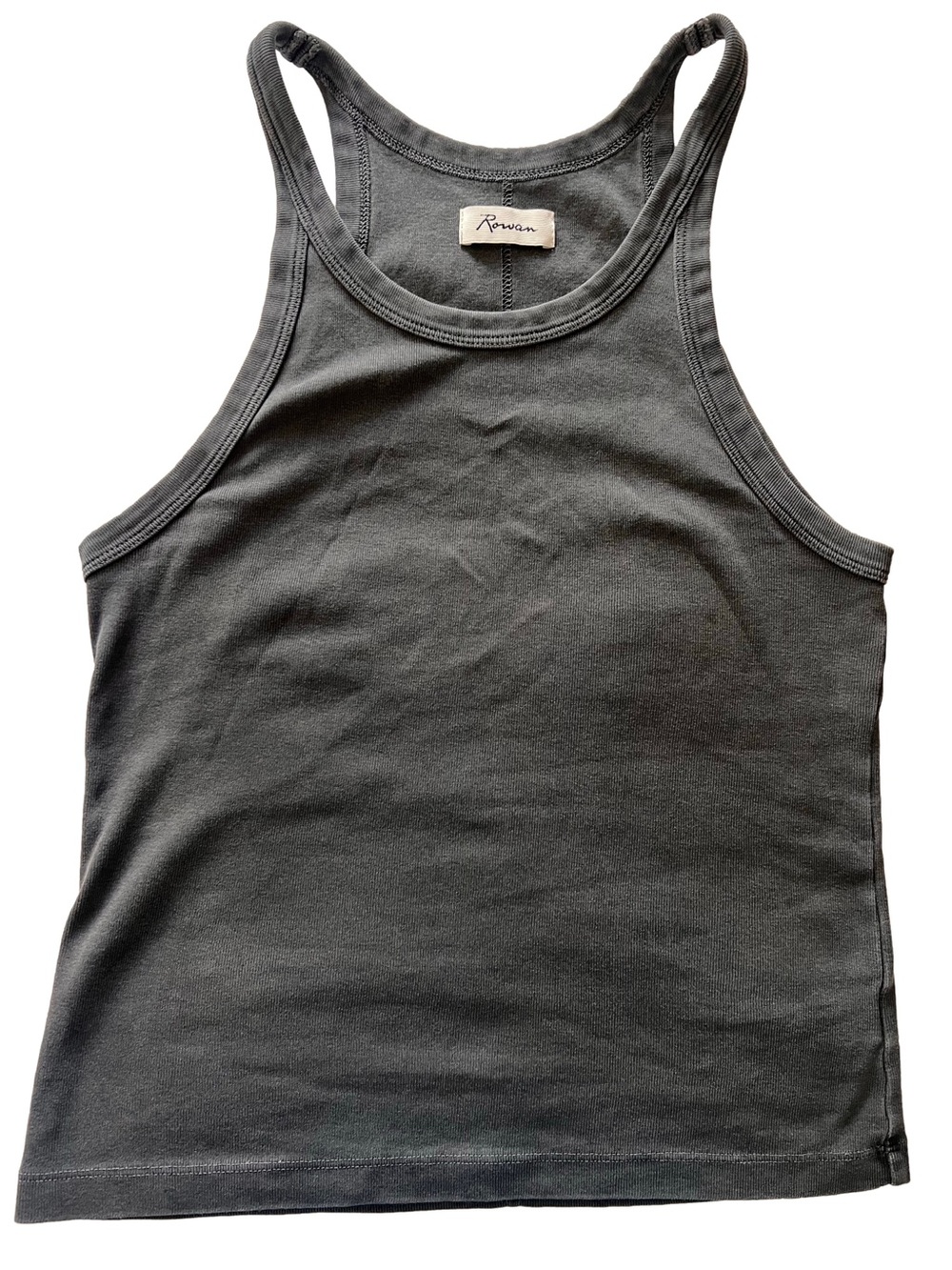 Rowan Pruitt Racerback Ribbed Tank Top - Size Large - Picture 4 of 9